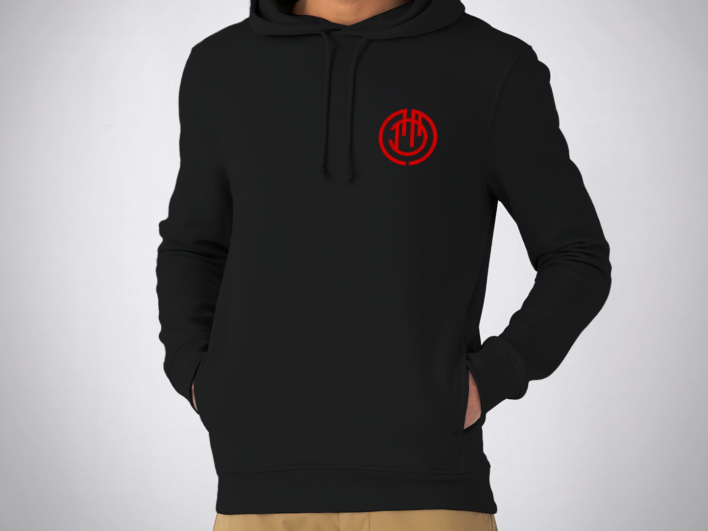 Hoodie Bordada 'Bermellón' - Fútbol