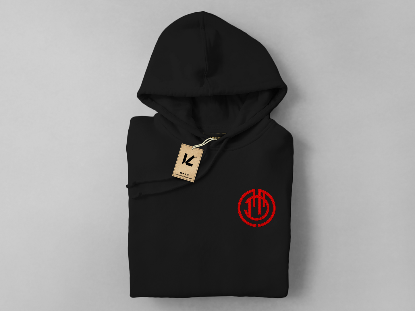 Hoodie Bordada 'Bermellón' - Fútbol