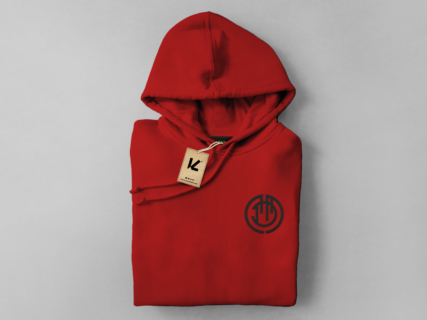 Hoodie Bordada 'Bermellón' - Fútbol