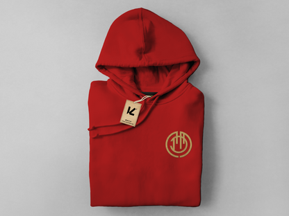 Hoodie Bordada 'Bermellón' - Fútbol